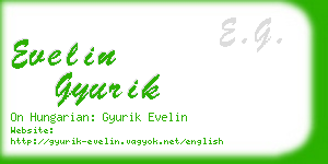 evelin gyurik business card
